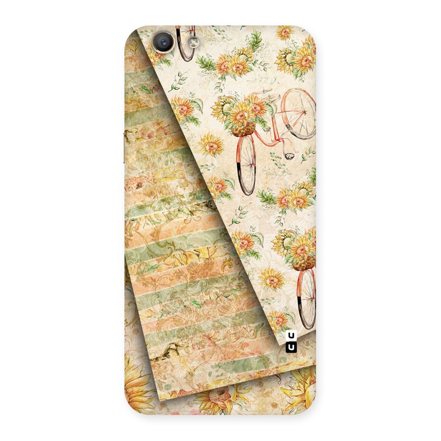 Floral Bicycle Back Case for Oppo F1s