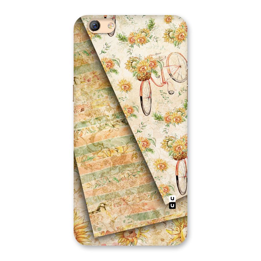 Floral Bicycle Back Case for Oppo F3 Plus