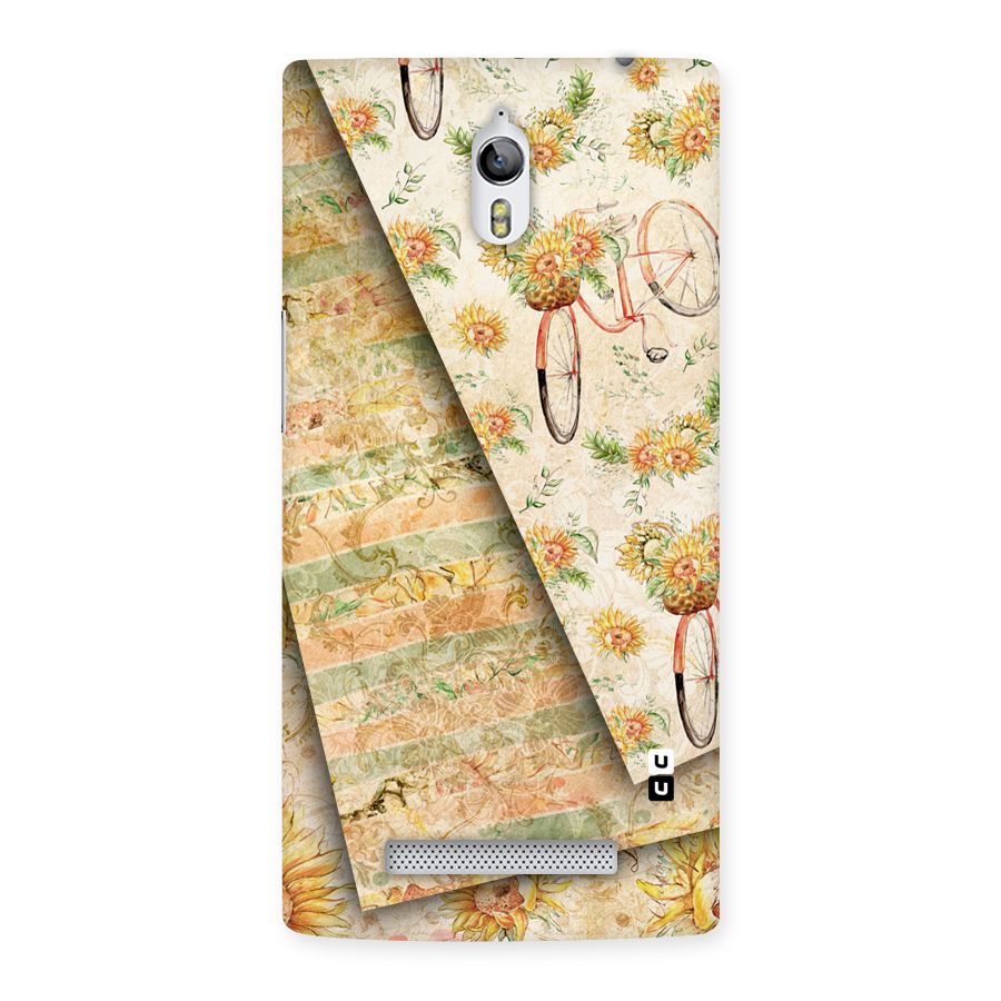 Floral Bicycle Back Case for Oppo Find 7