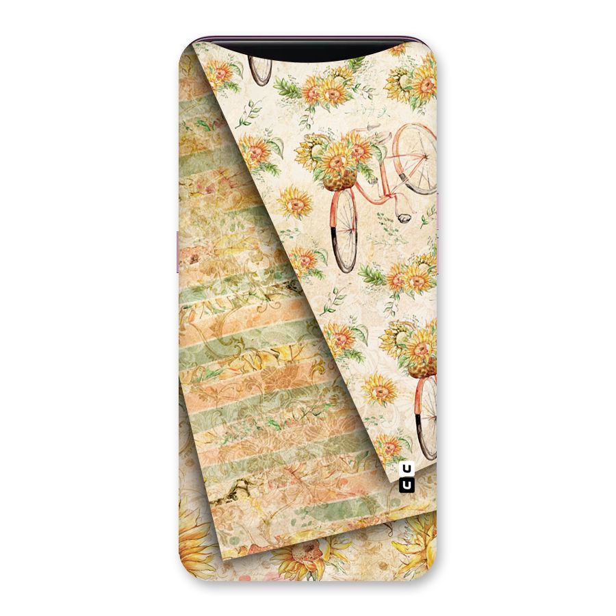Floral Bicycle Back Case for Oppo Find X