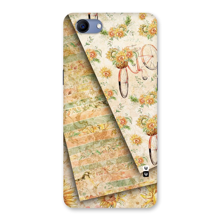 Floral Bicycle Back Case for Oppo Realme 1