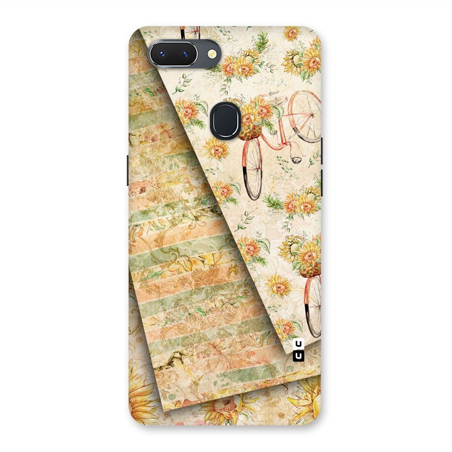 Floral Bicycle Back Case for Oppo Realme 2