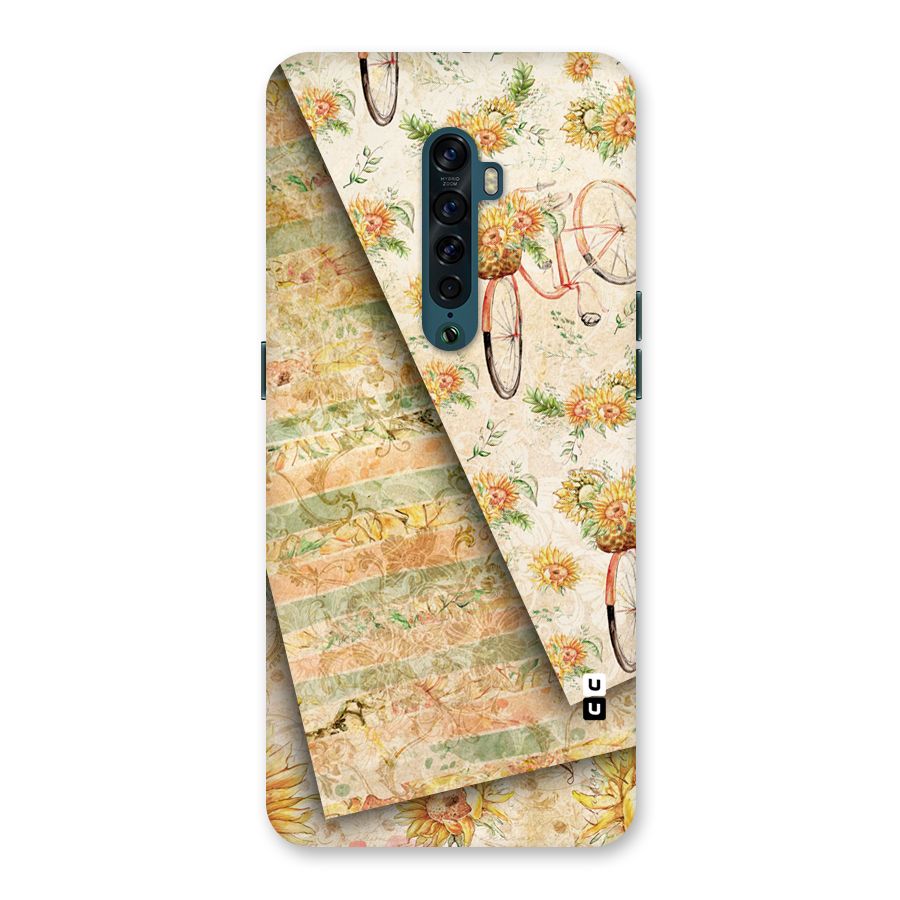 Floral Bicycle Back Case for Oppo Reno2