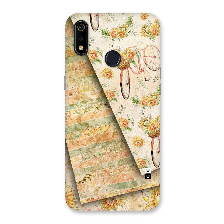 Floral Bicycle Back Case for Realme 3i