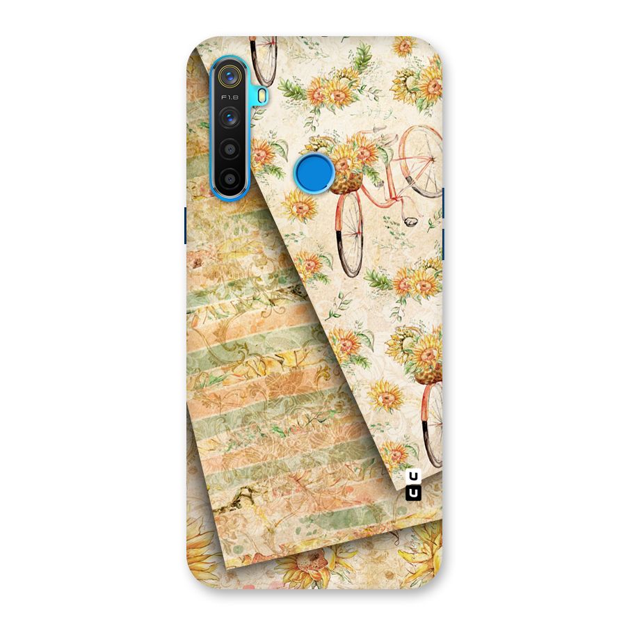 Floral Bicycle Back Case for Realme 5