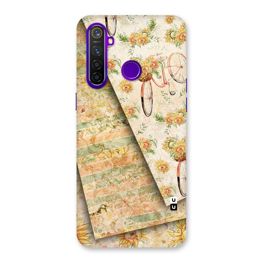Floral Bicycle Back Case for Realme 5 Pro