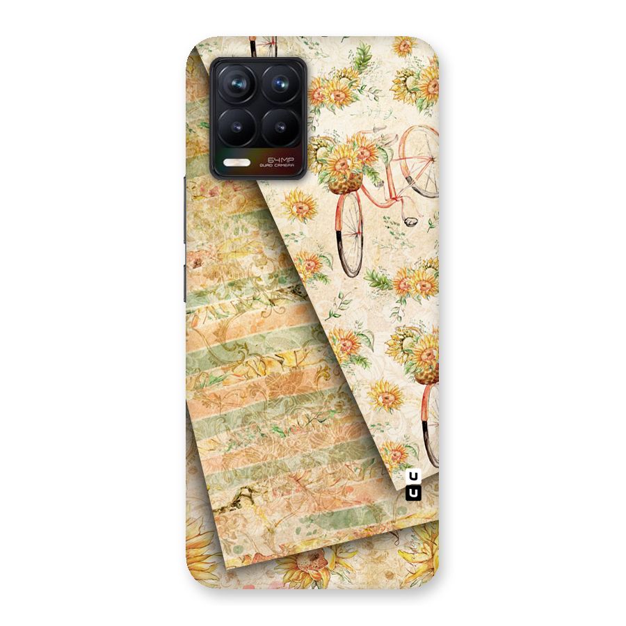 Floral Bicycle Back Case for Realme 8