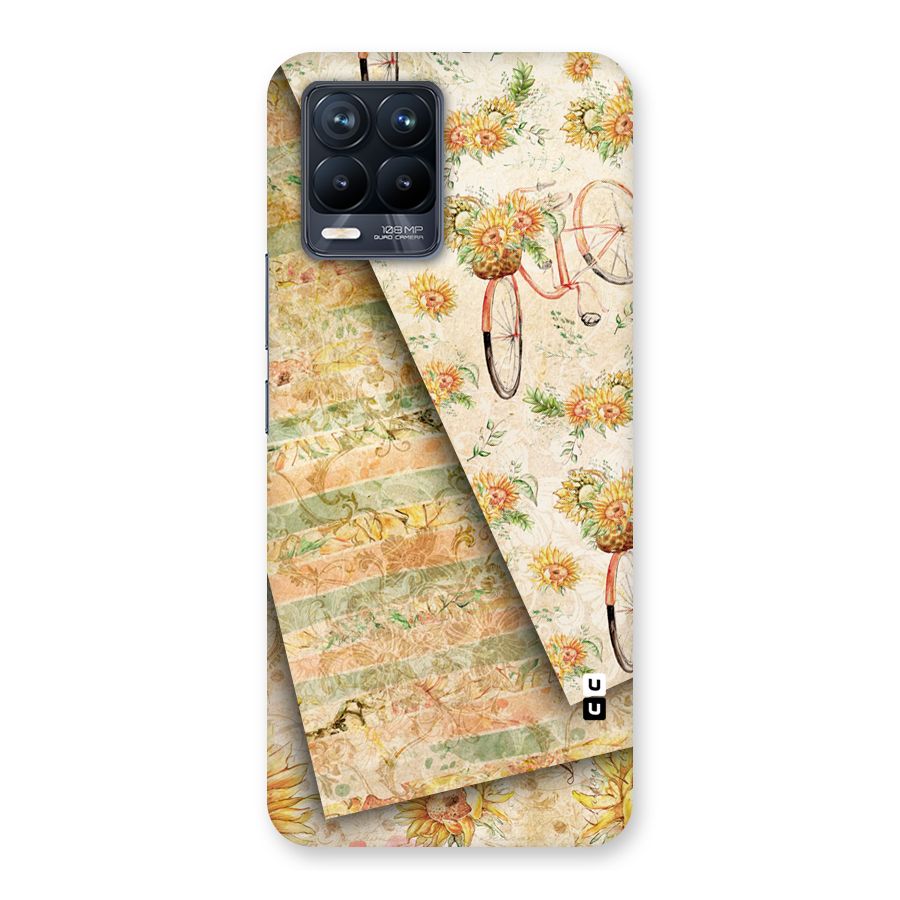 Floral Bicycle Back Case for Realme 8 Pro