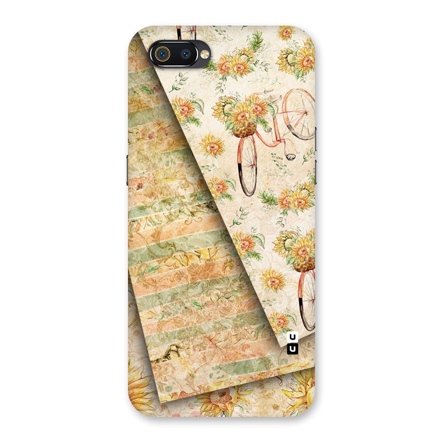 Floral Bicycle Back Case for Realme C2