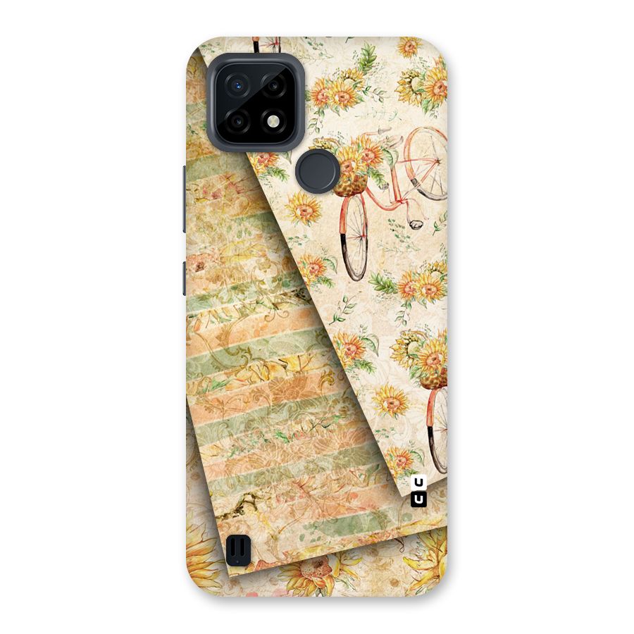 Floral Bicycle Back Case for Realme C21