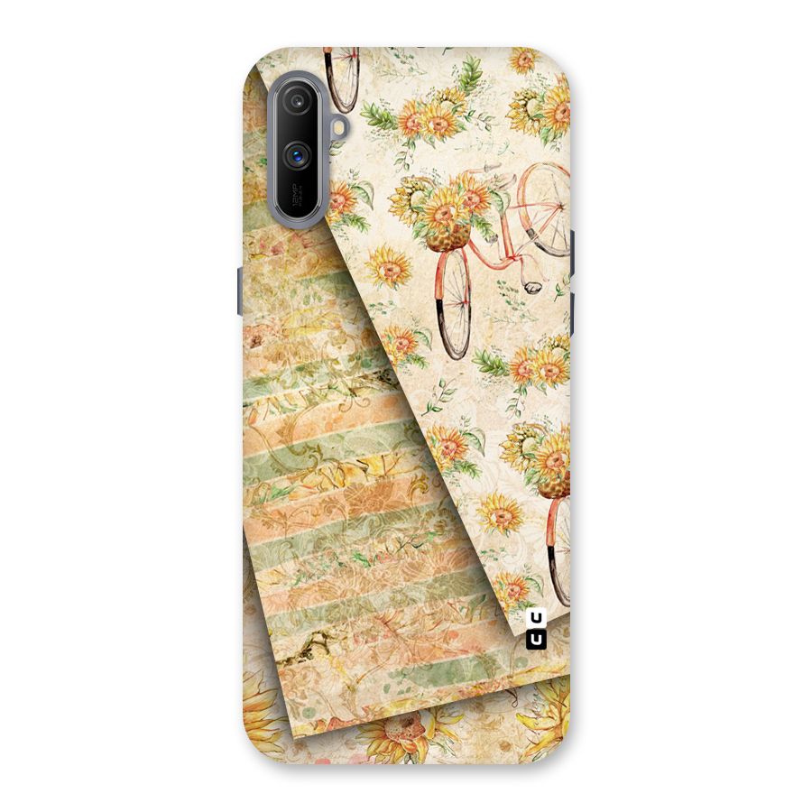 Floral Bicycle Back Case for Realme C3