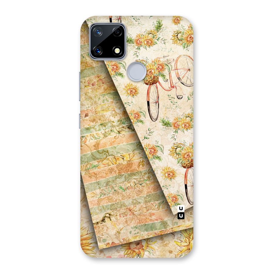 Floral Bicycle Back Case for Realme Narzo 20