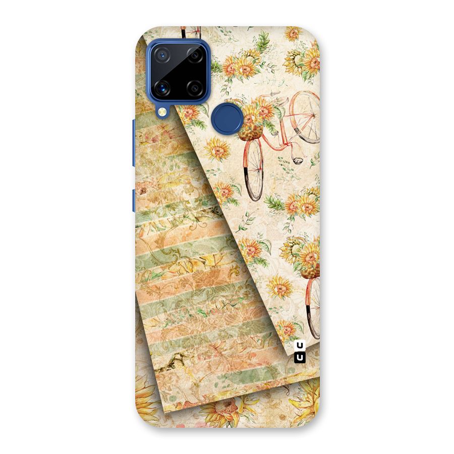 Floral Bicycle Back Case for Realme Narzo 30A