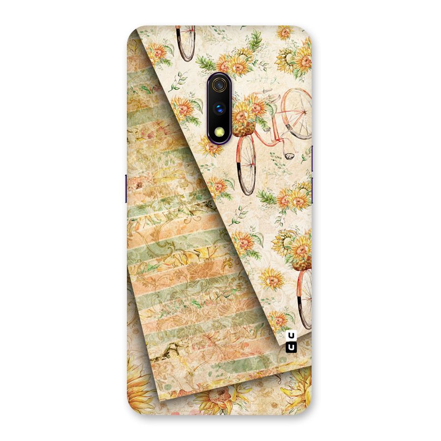 Floral Bicycle Back Case for Realme X