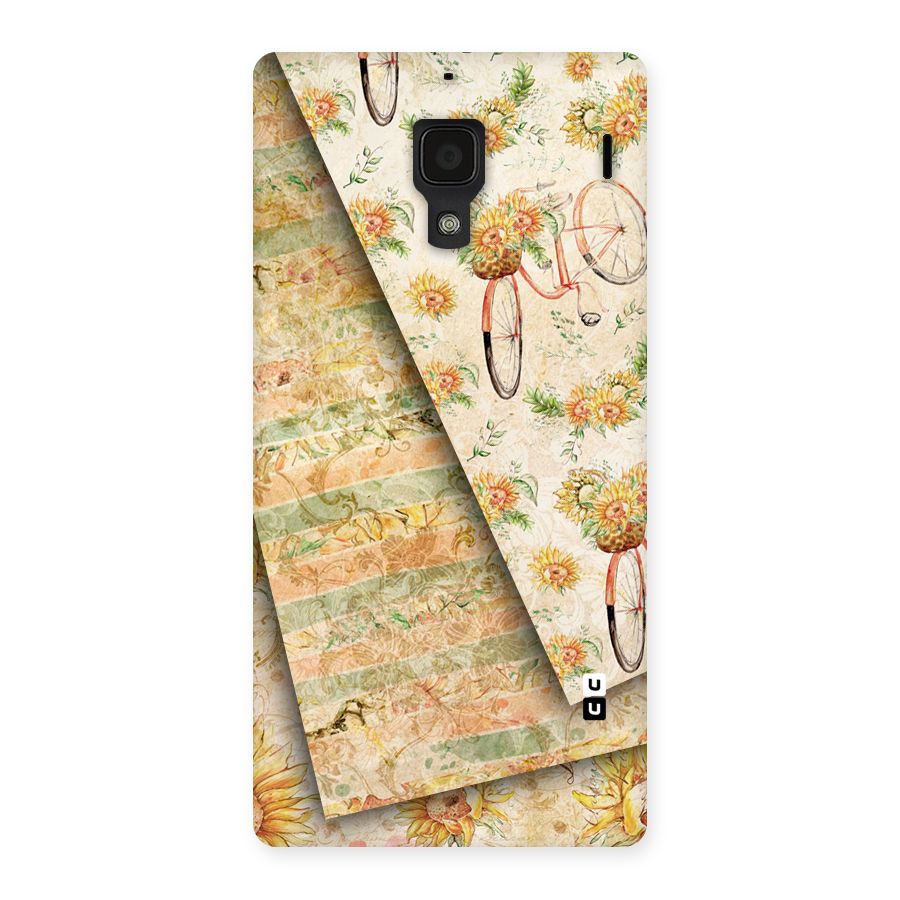Floral Bicycle Back Case for Redmi 1S