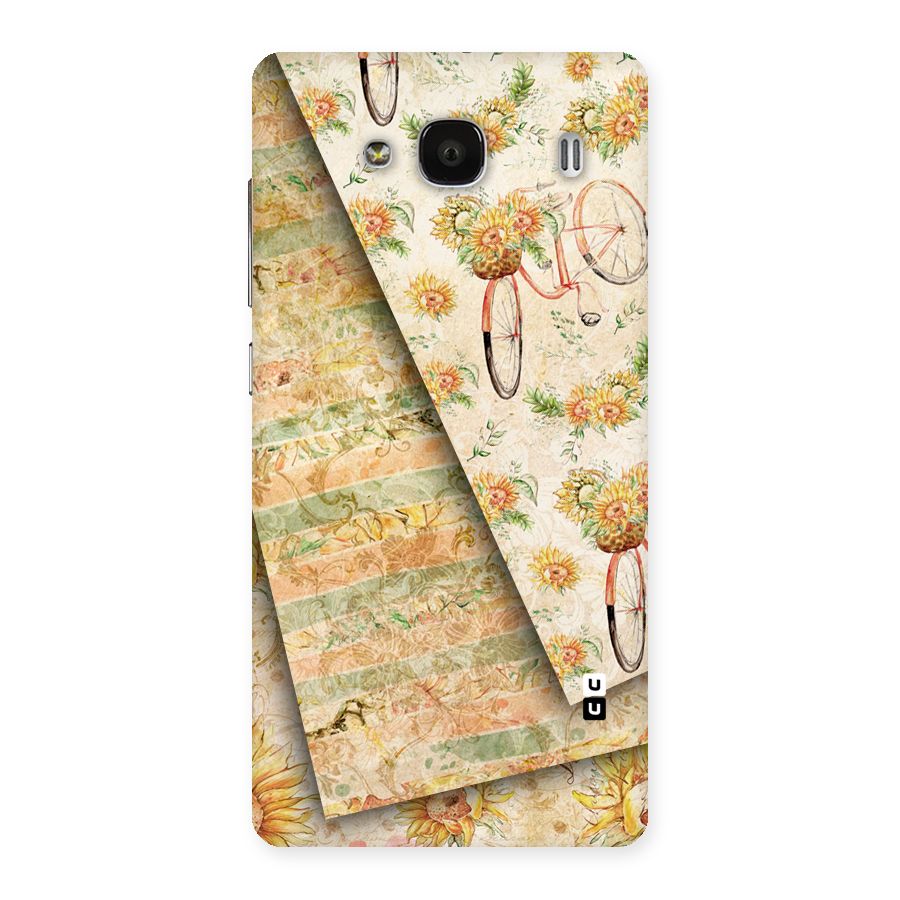 Floral Bicycle Back Case for Redmi 2s
