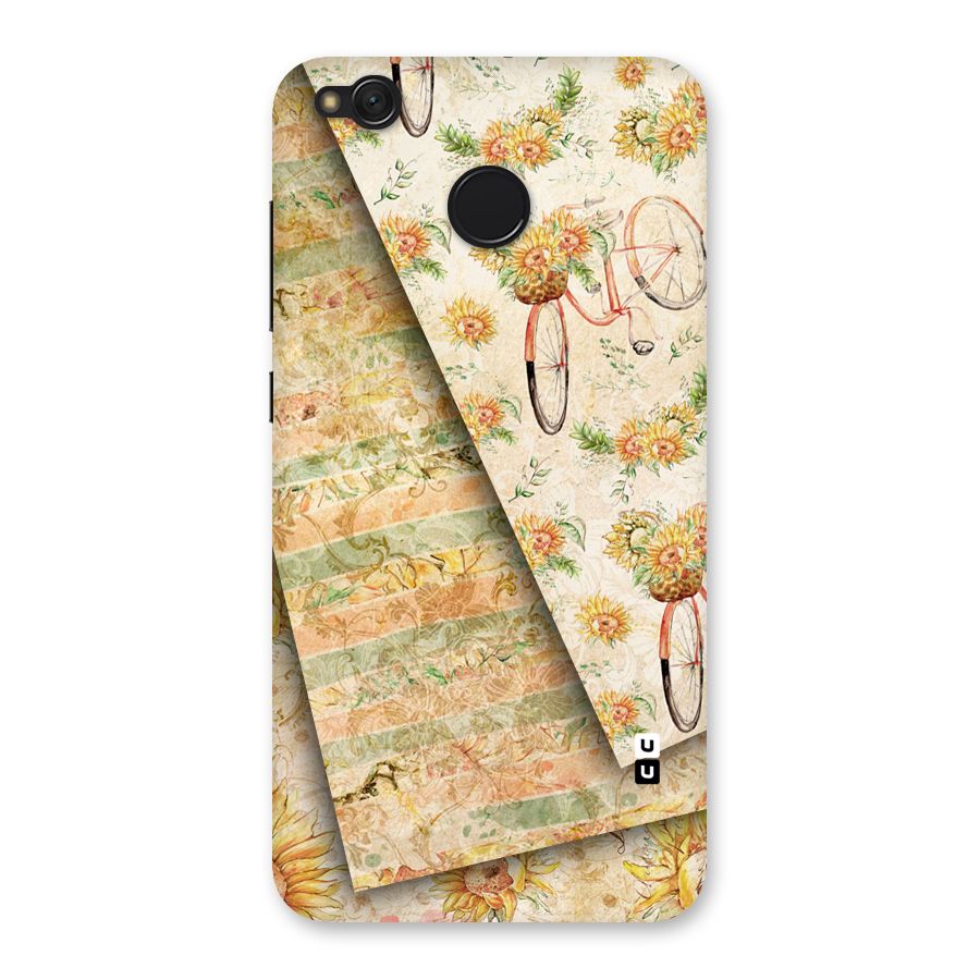 Floral Bicycle Back Case for Redmi 4