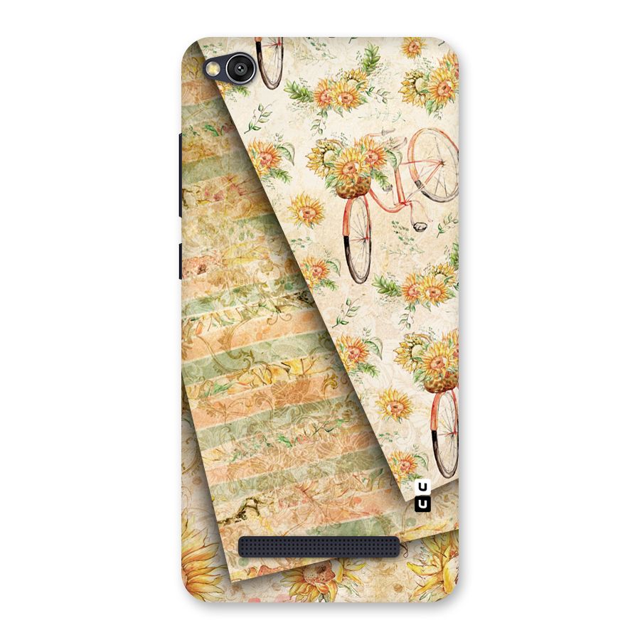 Floral Bicycle Back Case for Redmi 4A