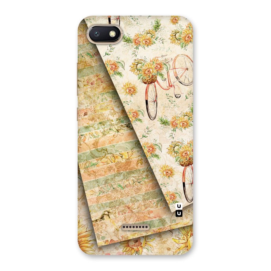 Floral Bicycle Back Case for Redmi 6A