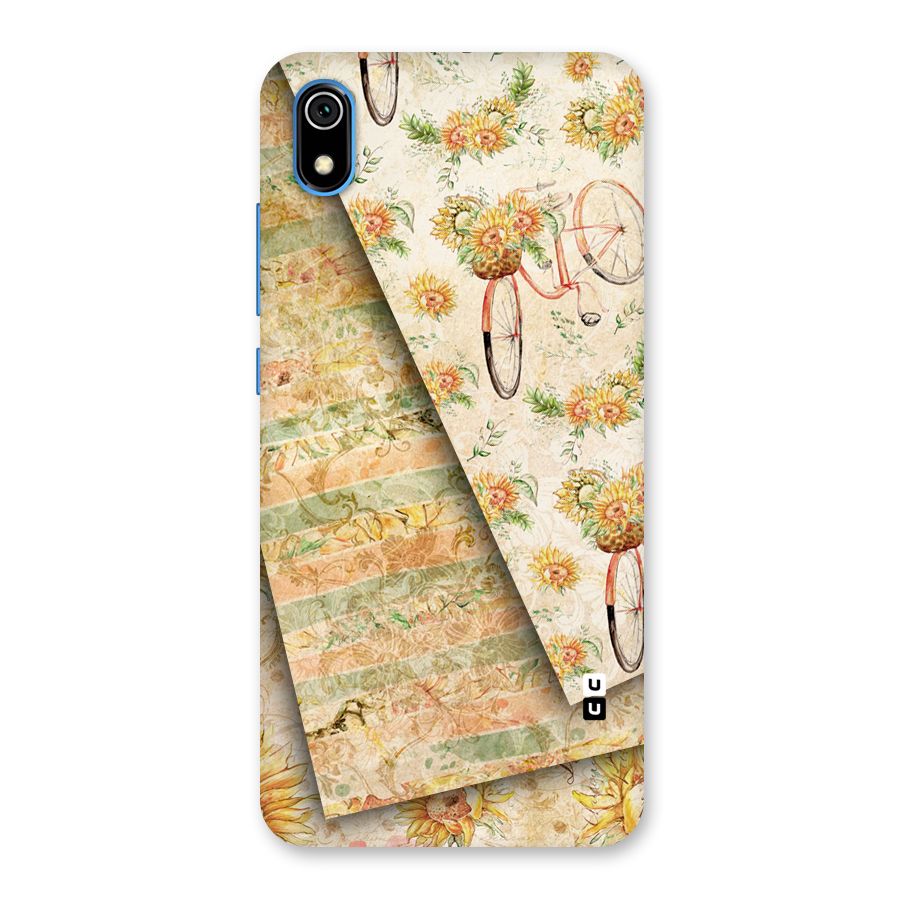 Floral Bicycle Back Case for Redmi 7A