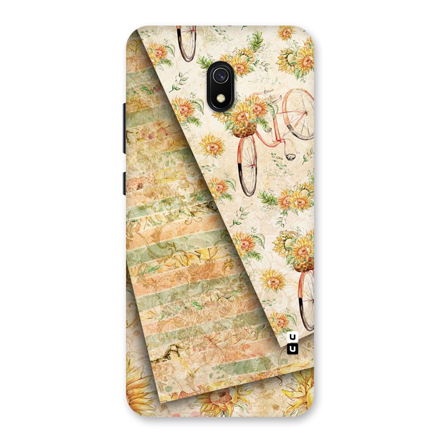 Floral Bicycle Back Case for Redmi 8A