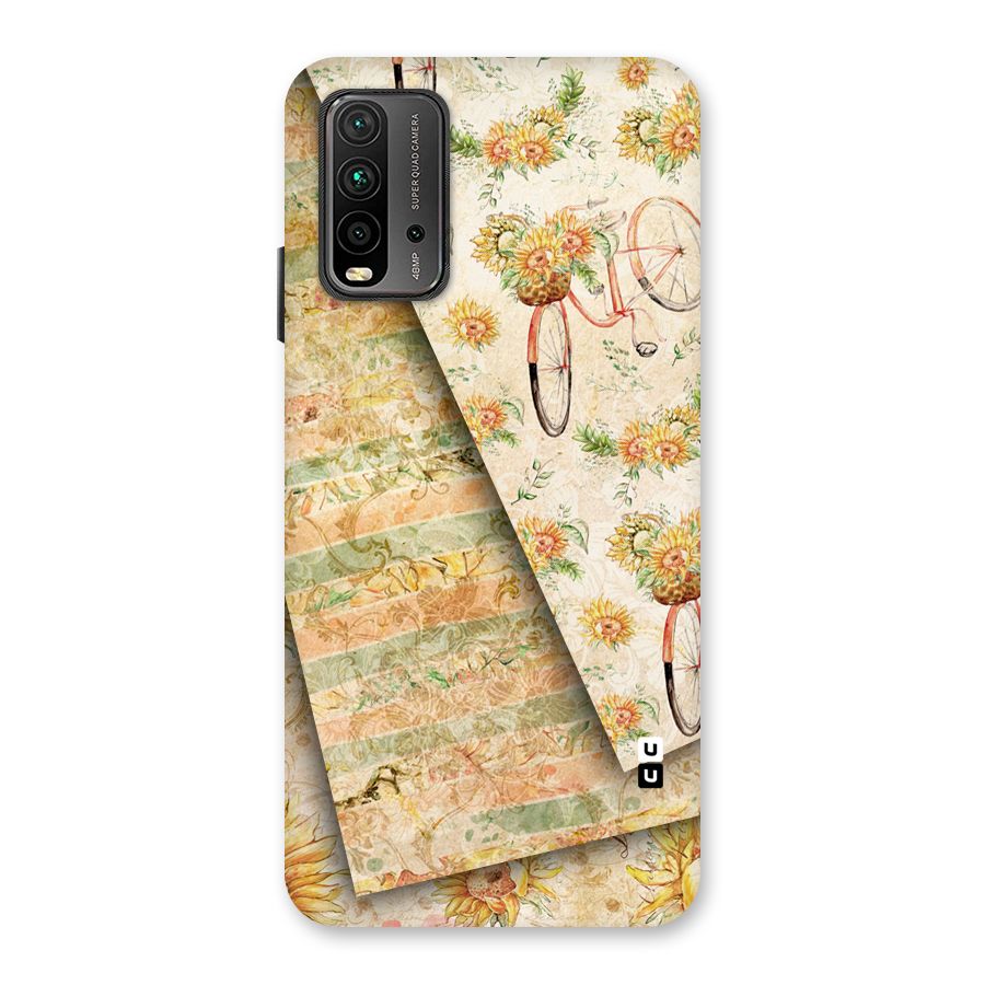 Floral Bicycle Back Case for Redmi 9 Power