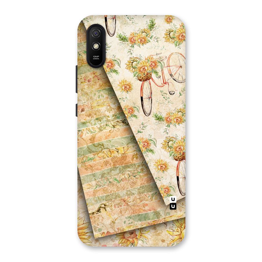Floral Bicycle Back Case for Redmi 9i