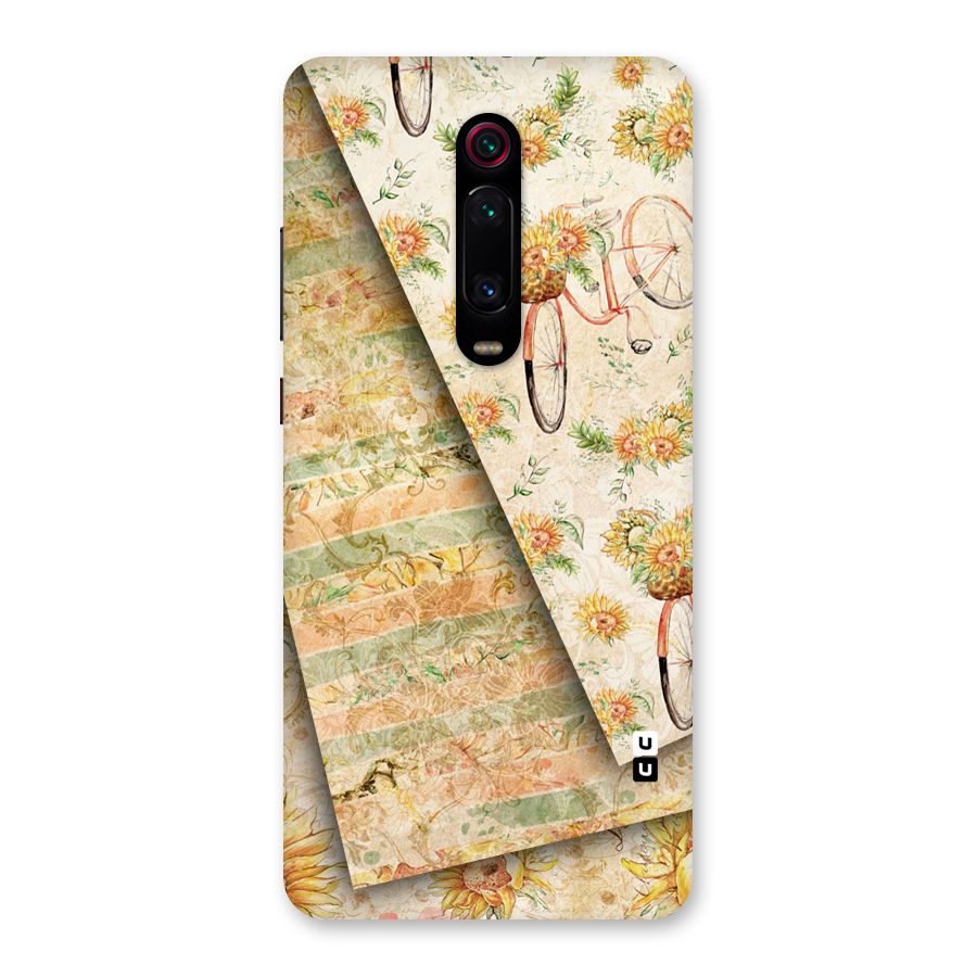 Floral Bicycle Back Case for Redmi K20