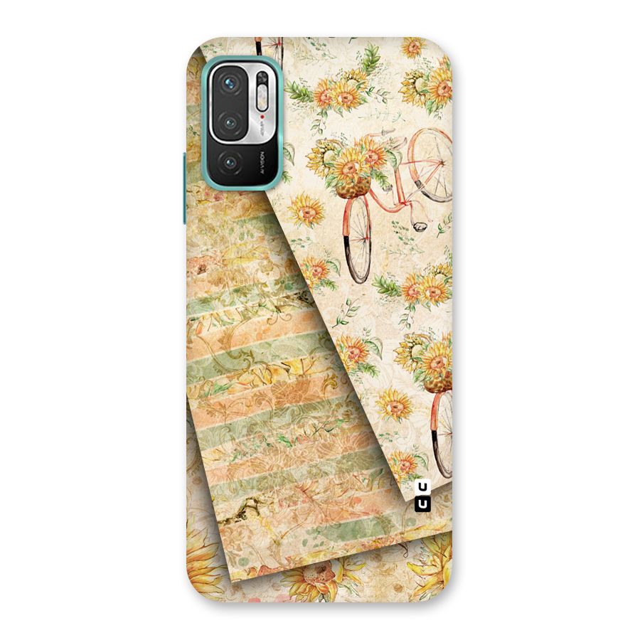Floral Bicycle Back Case for Redmi Note 10T 5G