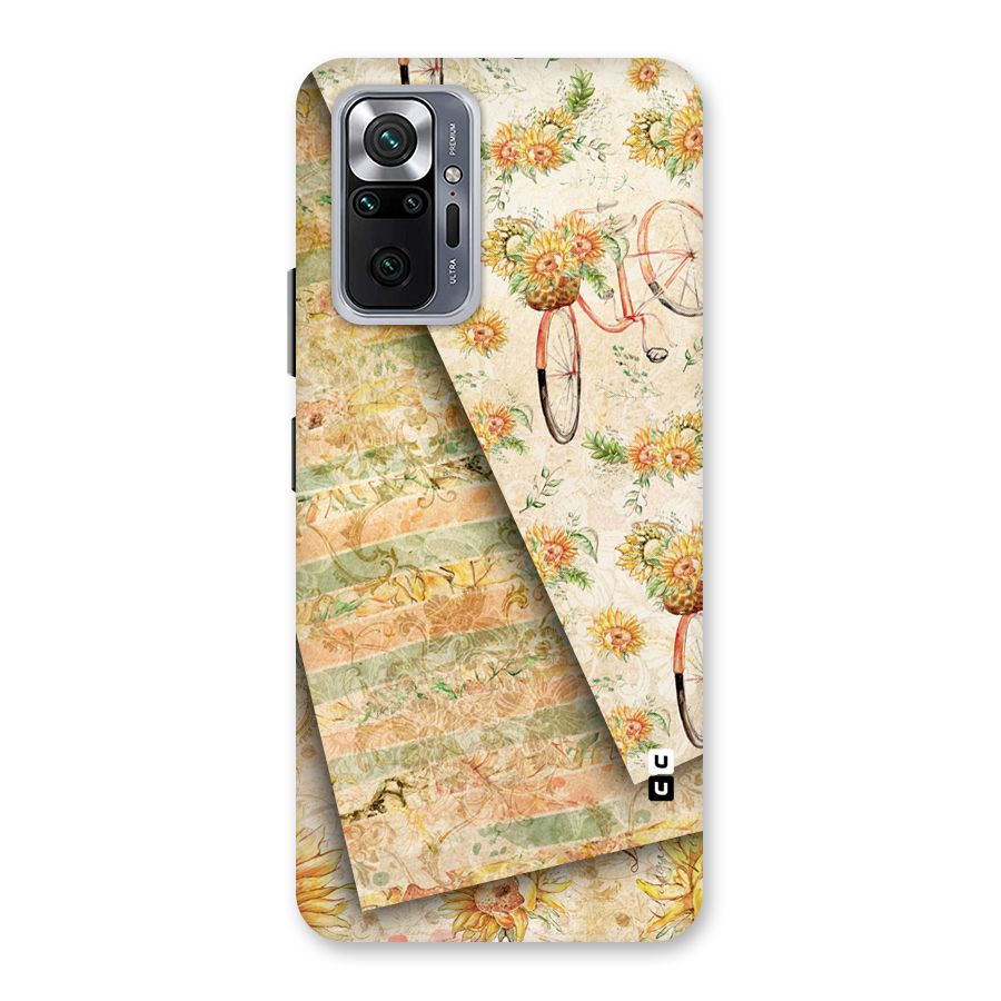 Floral Bicycle Back Case for Redmi Note 10 Pro