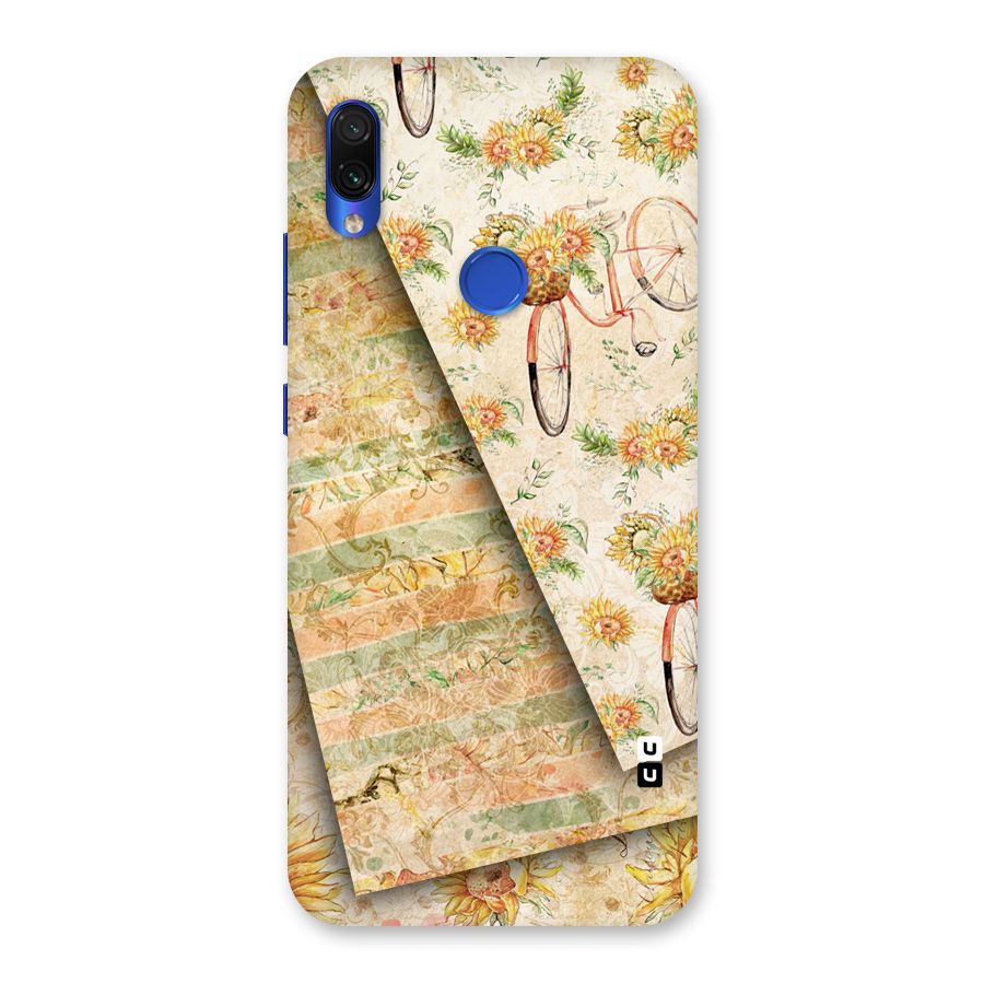 Floral Bicycle Back Case for Redmi Note 7S