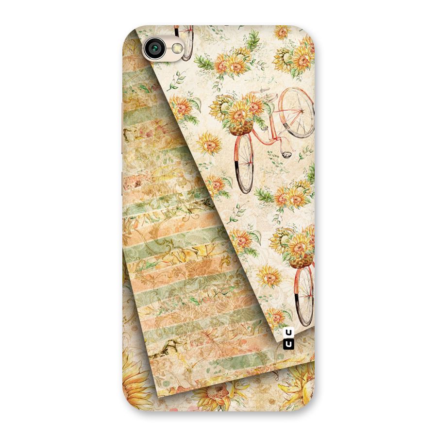 Floral Bicycle Back Case for Redmi Y1 Lite