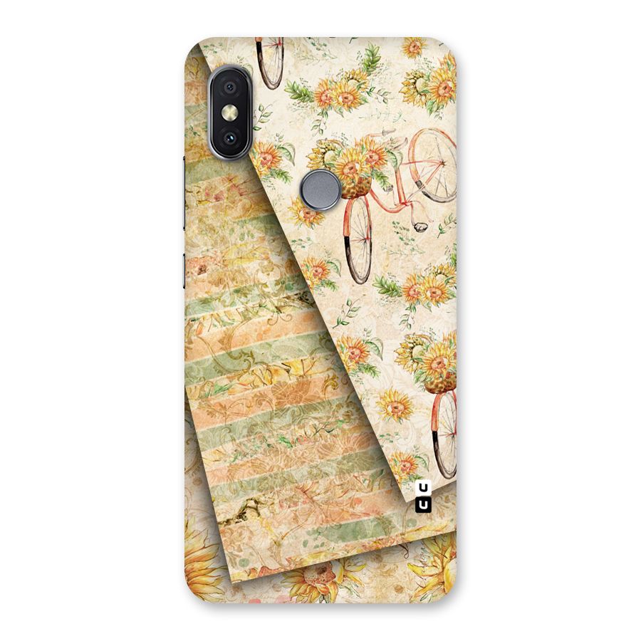 Floral Bicycle Back Case for Redmi Y2