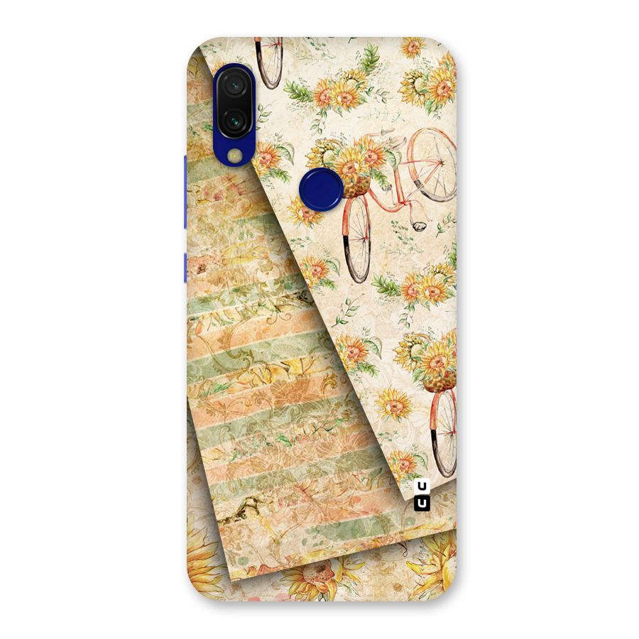Floral Bicycle Back Case for Redmi Y3