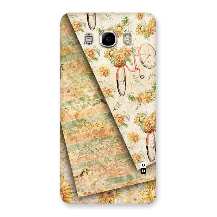 Floral Bicycle Back Case for Samsung Galaxy J7 2016