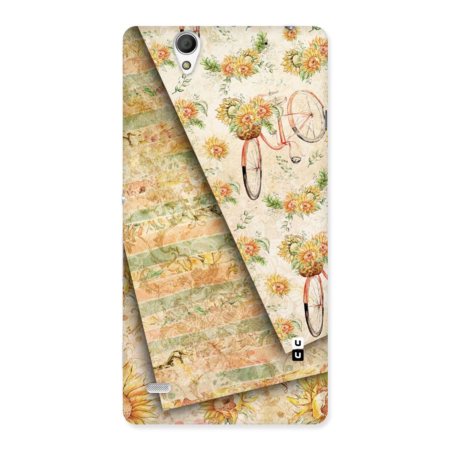 Floral Bicycle Back Case for Sony Xperia C4