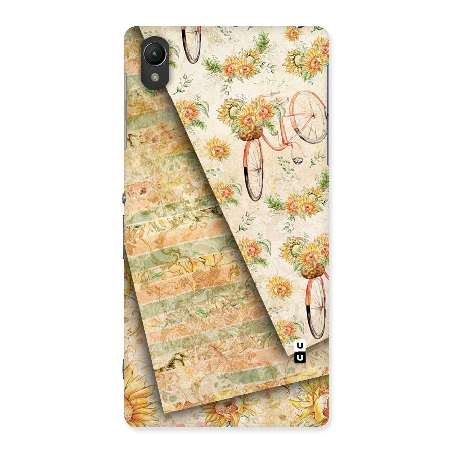 Floral Bicycle Back Case for Sony Xperia Z2