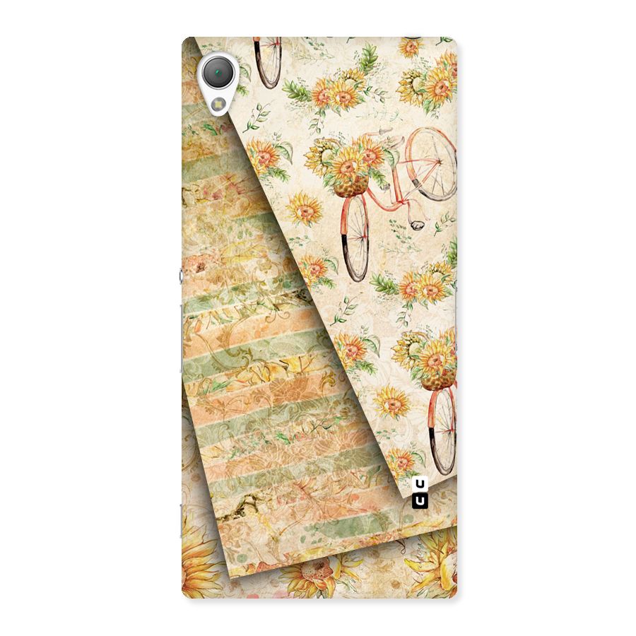 Floral Bicycle Back Case for Sony Xperia Z3