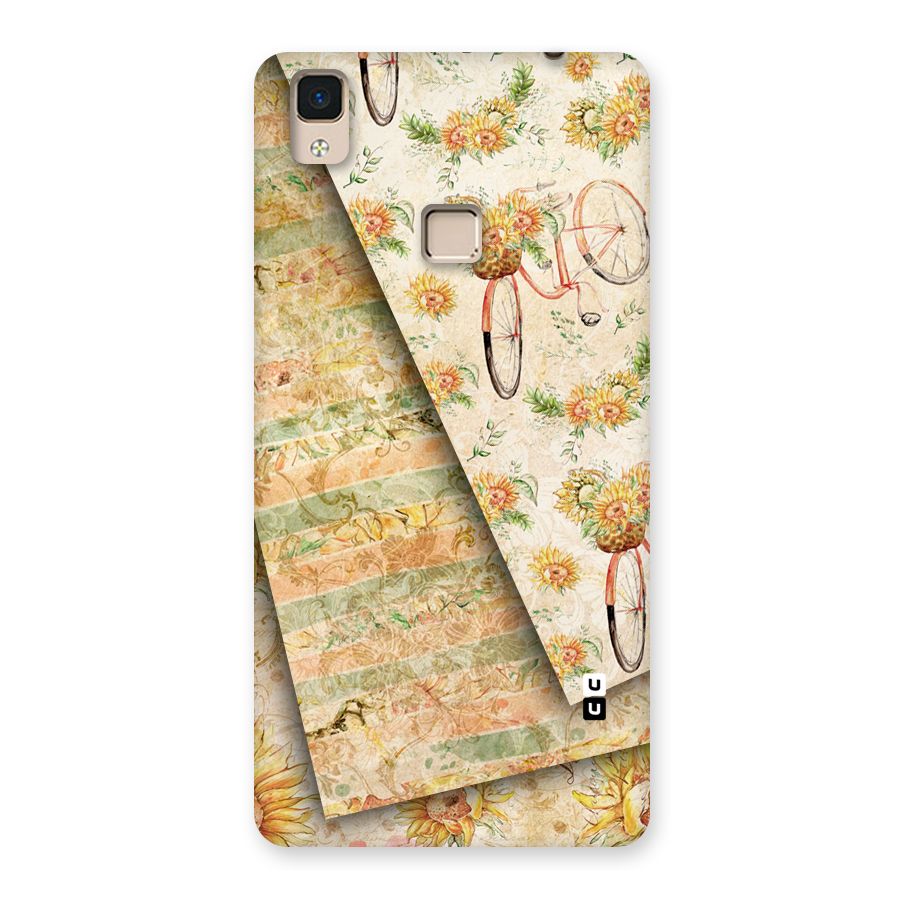 Floral Bicycle Back Case for V3 Max