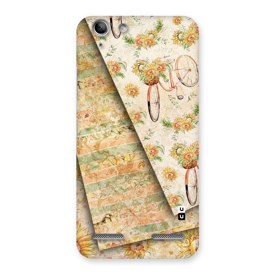 Floral Bicycle Back Case for Vibe K5