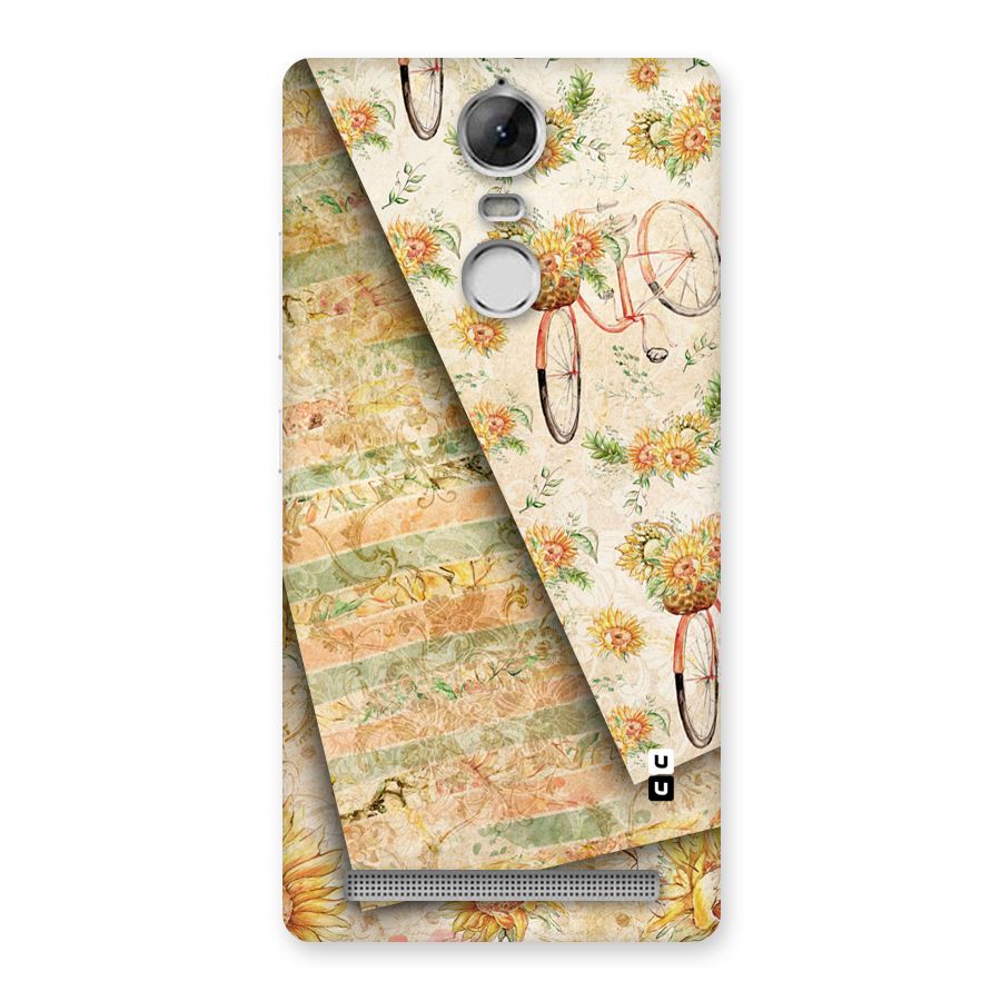 Floral Bicycle Back Case for Vibe K5 Note