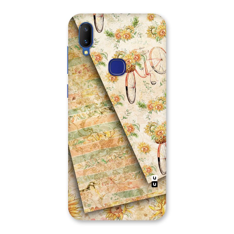 Floral Bicycle Back Case for Vivo V11