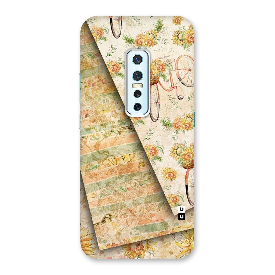 Floral Bicycle Back Case for Vivo V17 Pro