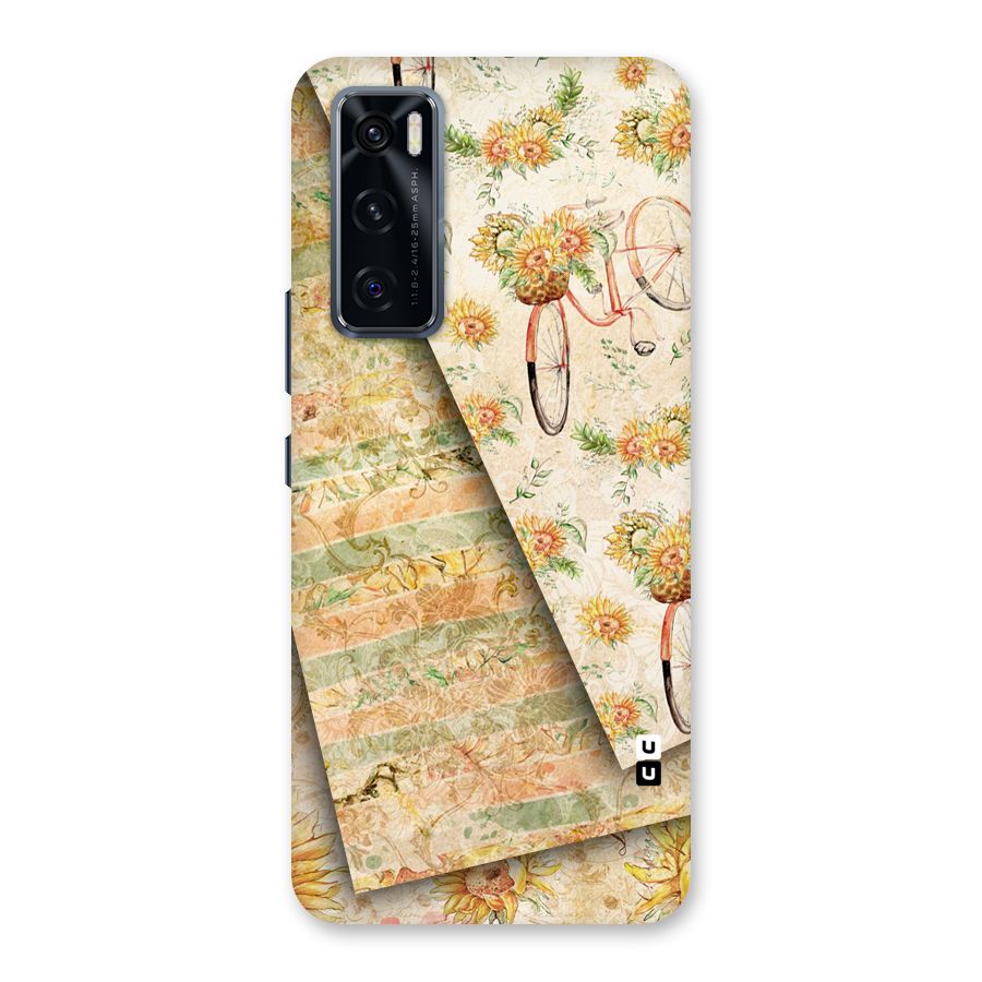 Floral Bicycle Back Case for Vivo V20 SE