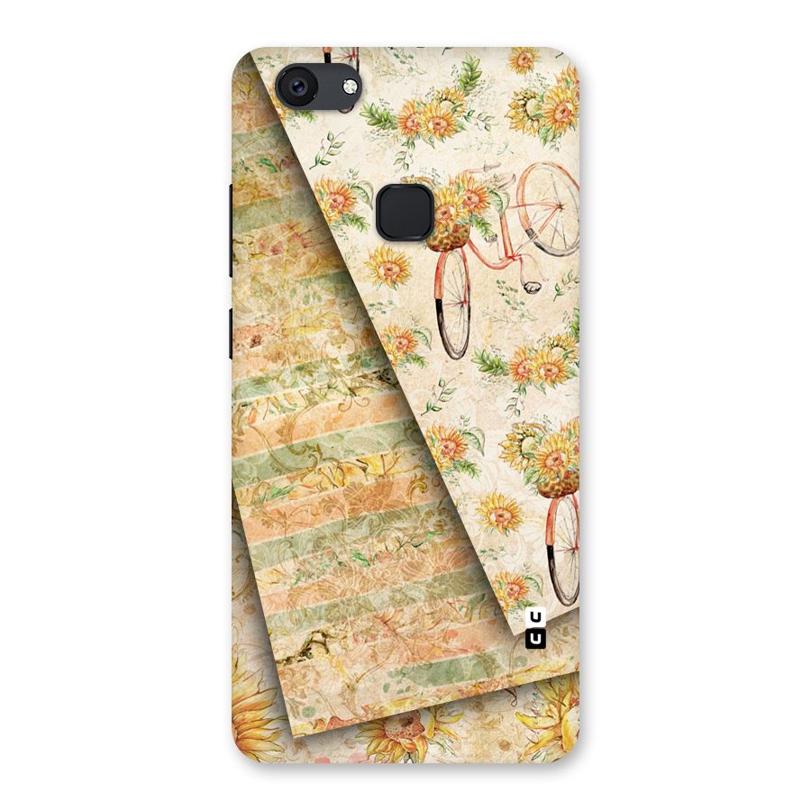 Floral Bicycle Back Case for Vivo V7 Plus