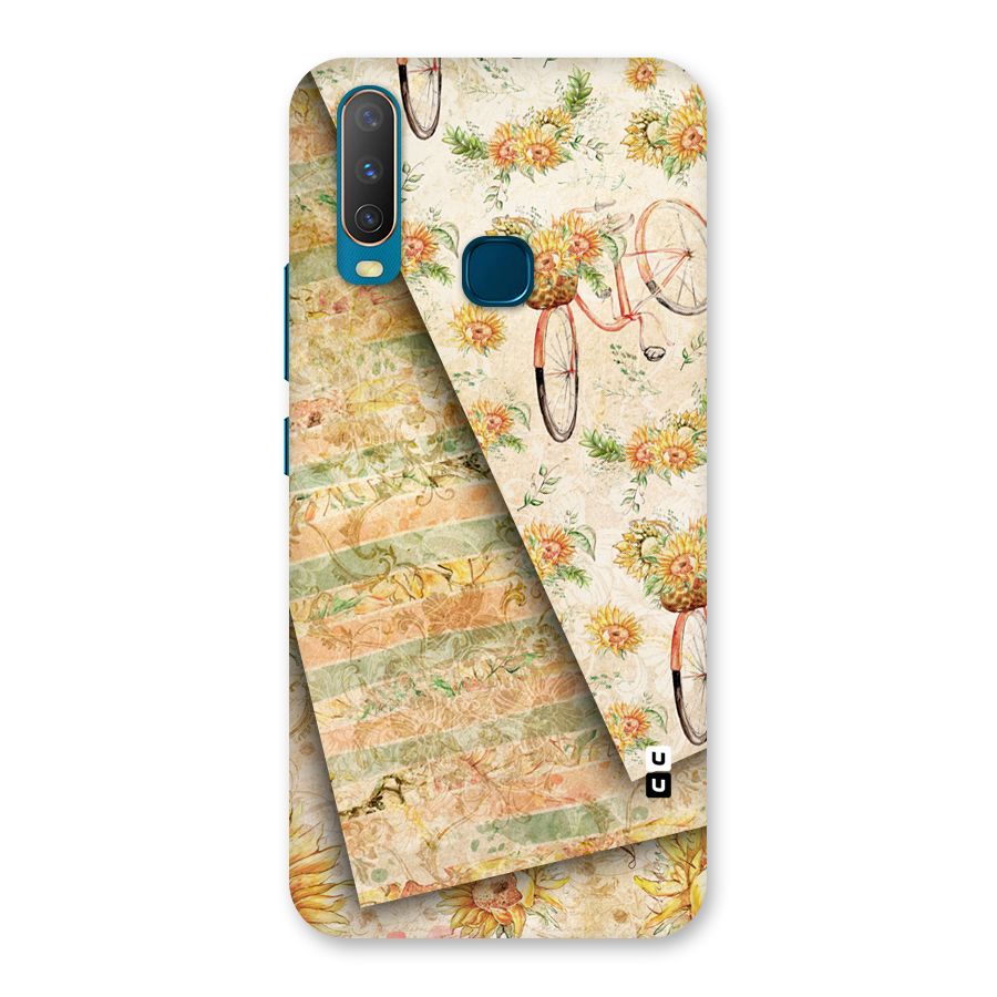 Floral Bicycle Back Case for Vivo Y11