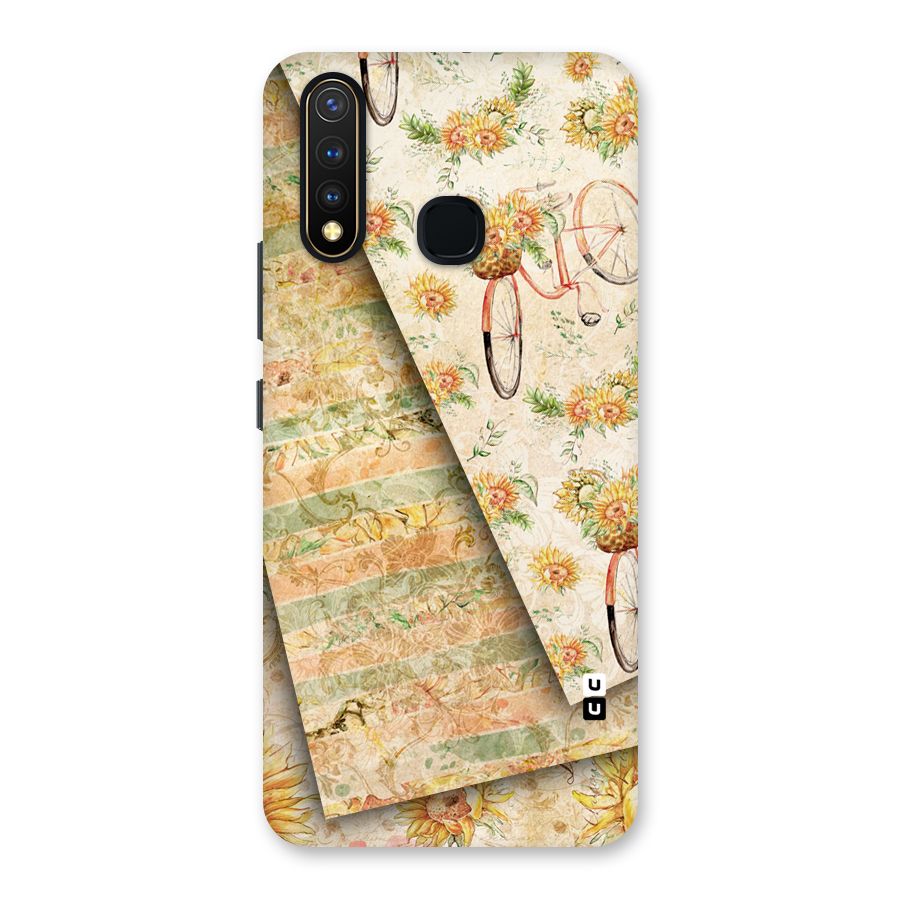 Floral Bicycle Back Case for Vivo Y19