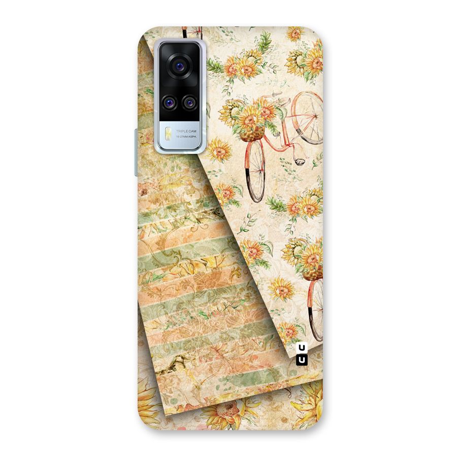 Floral Bicycle Back Case for Vivo Y31
