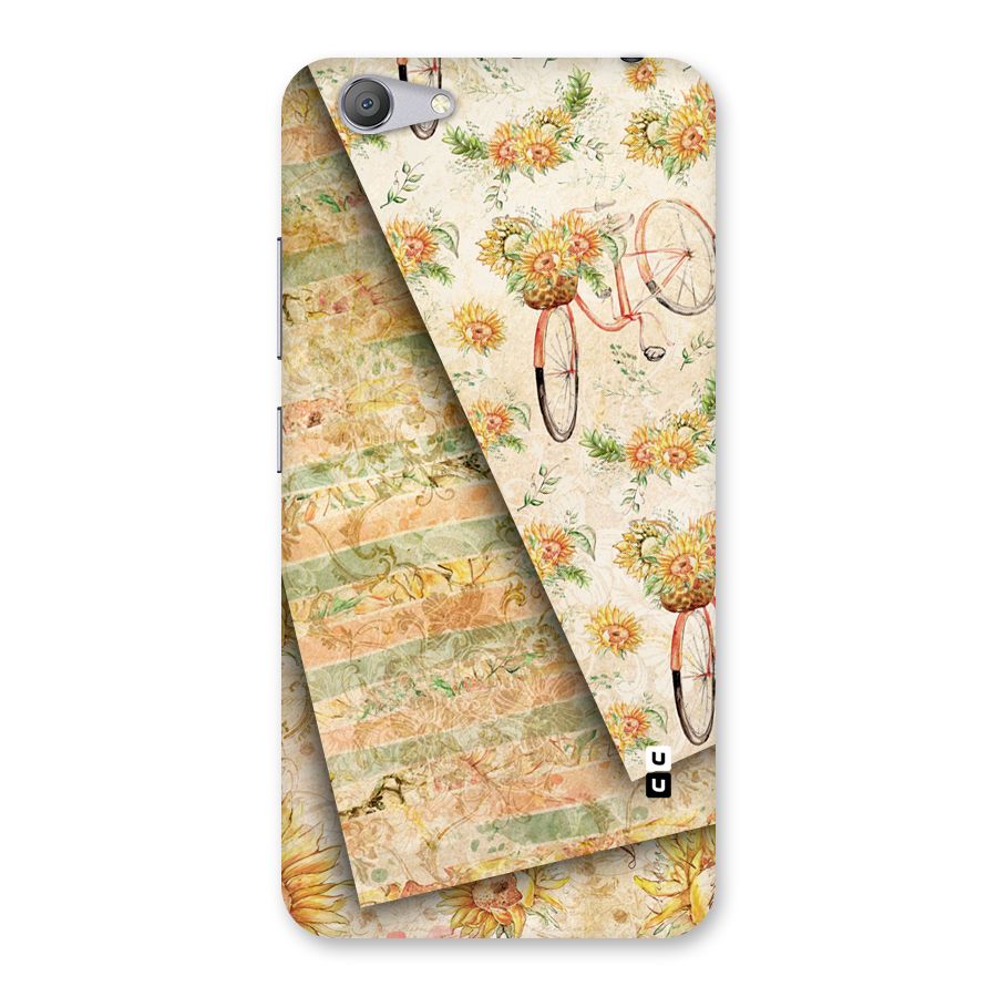 Floral Bicycle Back Case for Vivo Y53