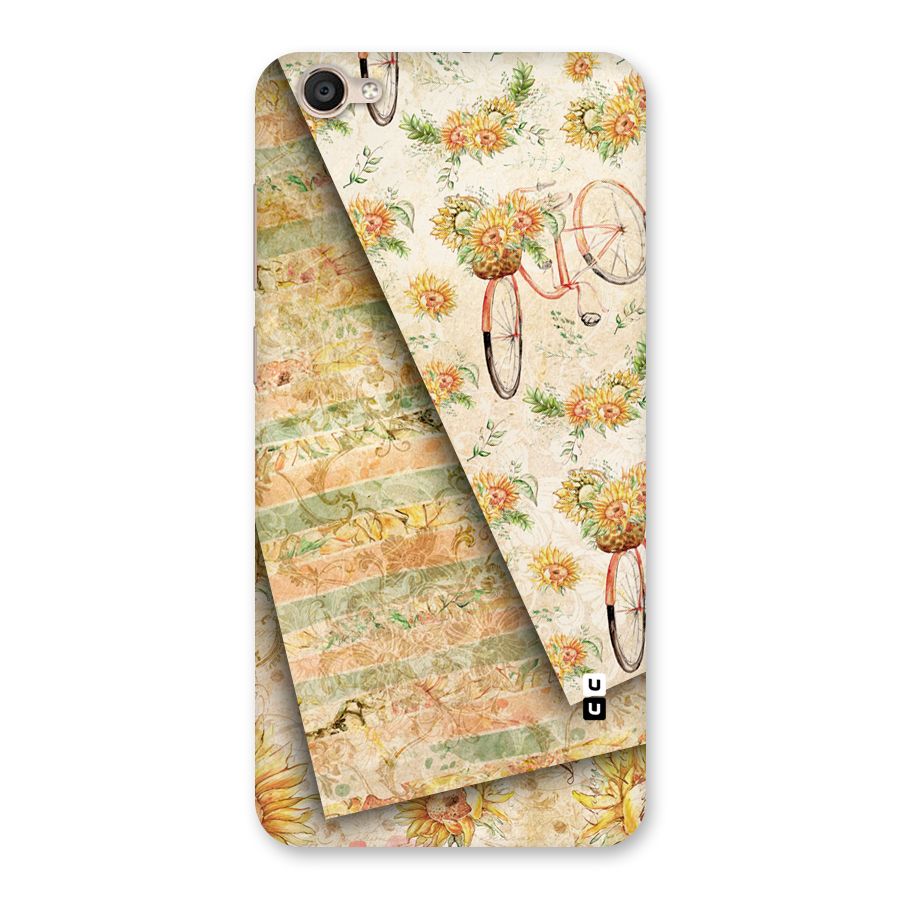 Floral Bicycle Back Case for Vivo Y55s